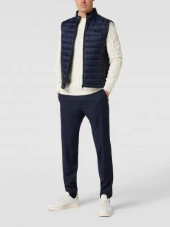 BOSS Steppweste Mit Stehkragen Modell 'Calano' - Marineblau