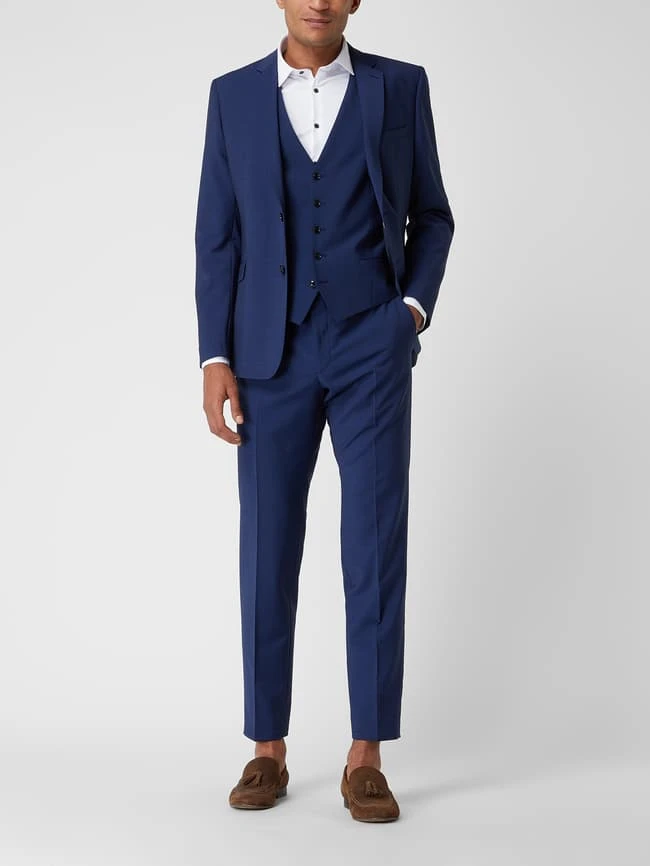 Strellson Weste Mit Woll-Anteil Modell 'Ves' - Royalblau 1 Strellson Weste Mit Woll-Anteil Modell 'Ves' - Royalblau