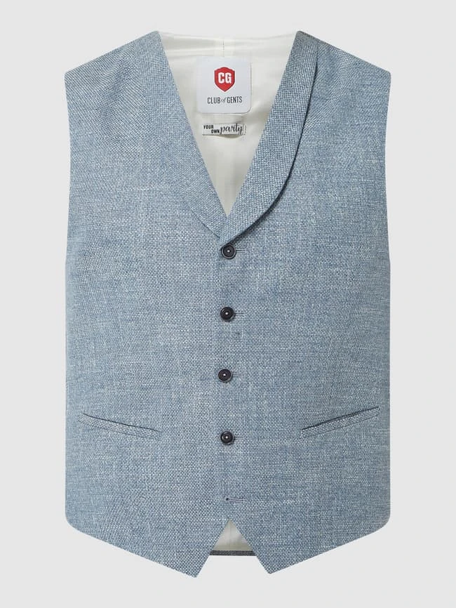 CG - Club Of Gents Weste Aus Baumwolle Modell 'Paddy' - Marineblau 2 CG - Club Of Gents Weste Aus Baumwolle Modell 'Paddy' - Marineblau – Bild 2