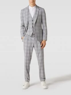 MCNEAL Weste Mit Glencheck-Muster - Mittelgrau