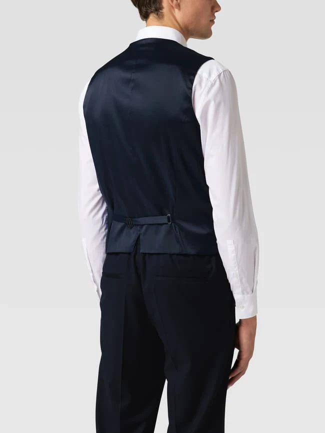 HUGO Weste Mit V-Ausschnitt Modell 'Vin' - Marineblau 5 HUGO Weste Mit V-Ausschnitt Modell 'Vin' - Marineblau – Bild 5