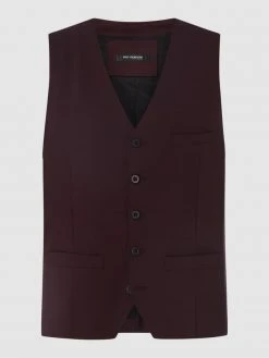 Roy Robson Weste Mit Stretch-Anteil - Bordeaux Rot