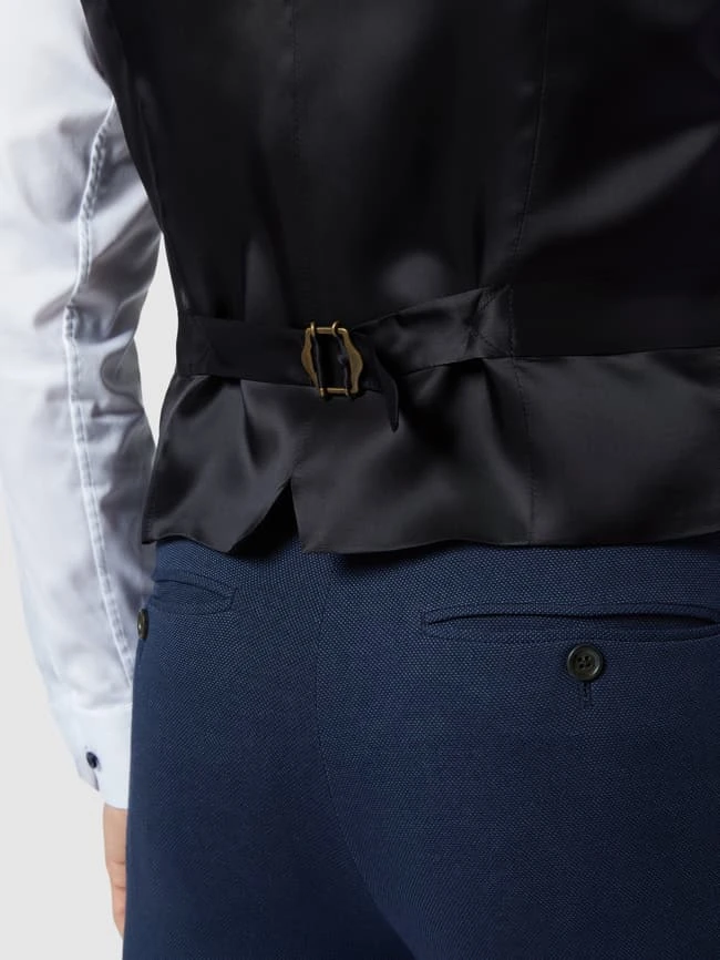 Tommy Hilfiger Weste Mit Glencheck-Muster - Marineblau 3 Tommy Hilfiger Weste Mit Glencheck-Muster - Marineblau – Bild 3