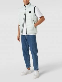 BOSS Casualwear Steppweste Mit Label-Patch Modell 'Odeno' - Mint