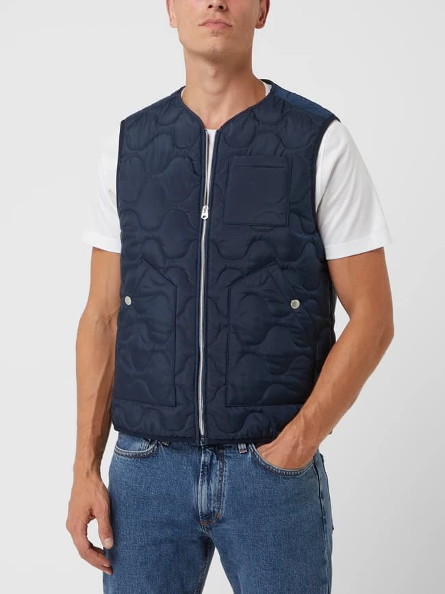 MCNEAL Steppweste Mit Brusttasche - Marineblau 4 MCNEAL Steppweste Mit Brusttasche - Marineblau – Bild 4