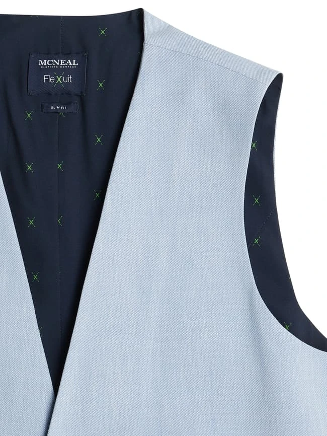 MCNEAL Weste Mit Allover-Muster - Hellblau 2 MCNEAL Weste Mit Allover-Muster - Hellblau – Bild 2