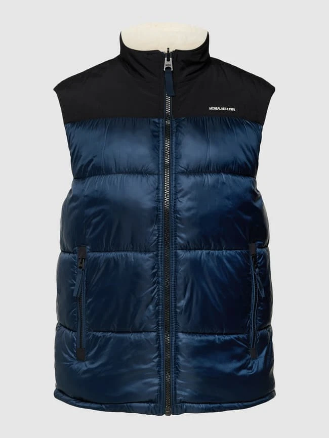 MCNEAL Wendeweste Mit Label-Print - Marineblau 2 MCNEAL Wendeweste Mit Label-Print - Marineblau – Bild 2