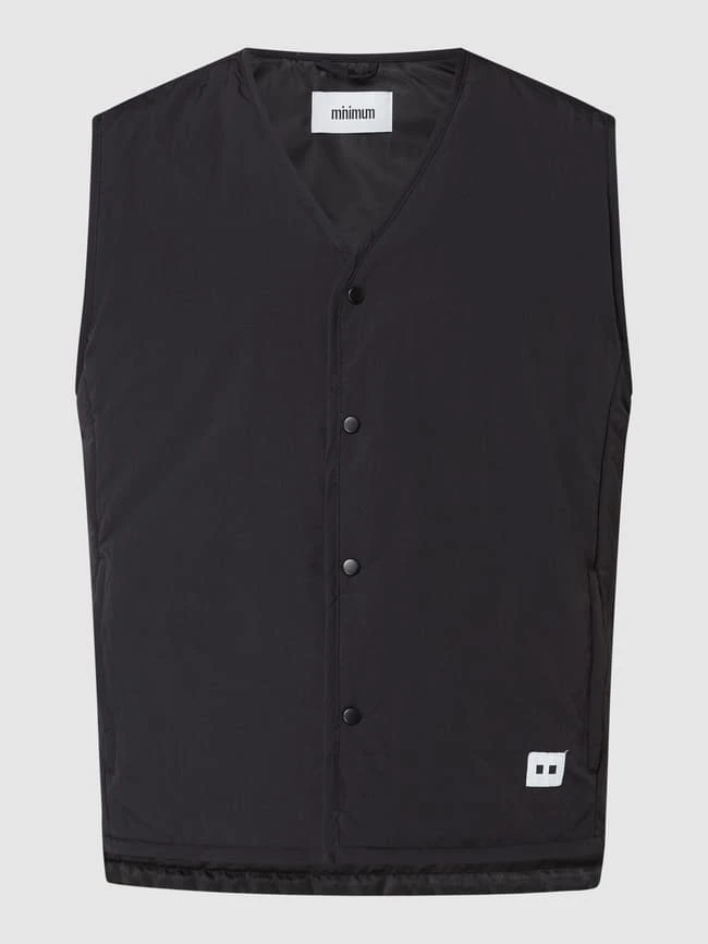 Minimum Weste Mit Druckknopfleiste - Schwarz 2 Minimum Weste Mit Druckknopfleiste - Schwarz – Bild 2