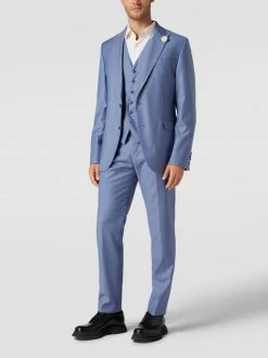 JOOP! Collection Anzugweste Mit Ziernähten - Hellblau