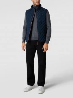 MCNEAL Steppweste Mit Reflektorstreifen - Marineblau