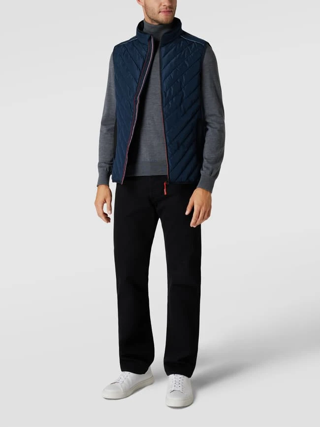 MCNEAL Steppweste Mit Reflektorstreifen - Marineblau 1 MCNEAL Steppweste Mit Reflektorstreifen - Marineblau