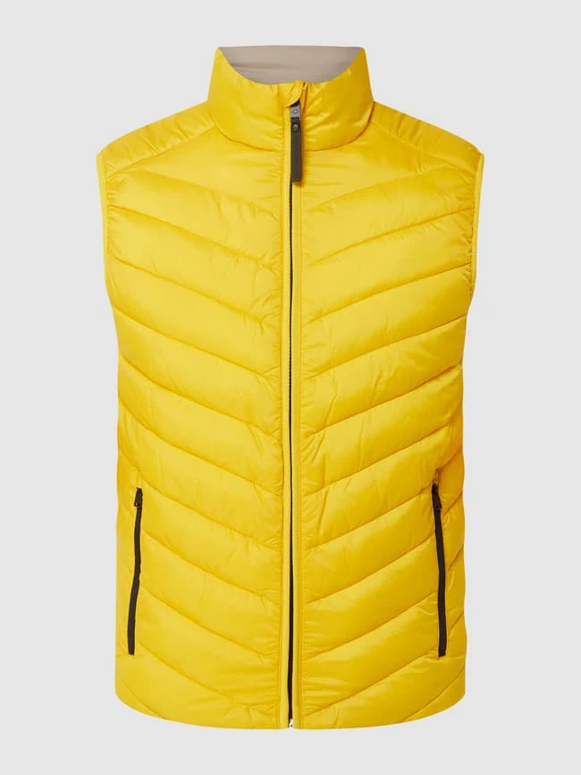 Tom Tailor Light-Steppweste Mit Stehkragen - Wasserabweisend - Gelb 2 Tom Tailor Light-Steppweste Mit Stehkragen - Wasserabweisend - Gelb – Bild 2