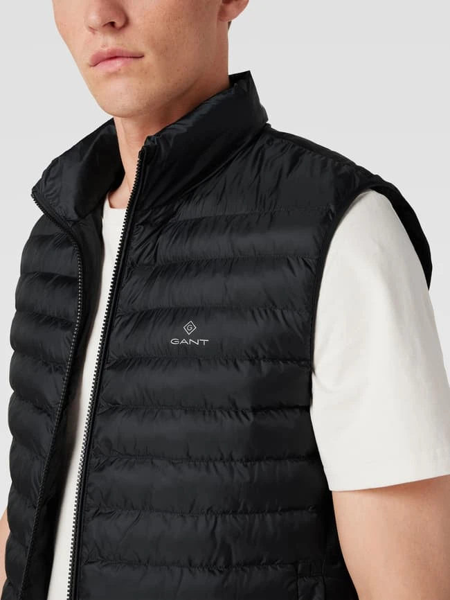 Gant Steppweste Mit Label-Details - Schwarz 3 Gant Steppweste Mit Label-Details - Schwarz – Bild 3