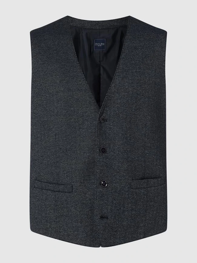 Christian Berg Men Weste Mit Eingrifftaschen - Blau 2 Christian Berg Men Weste Mit Eingrifftaschen - Blau – Bild 2