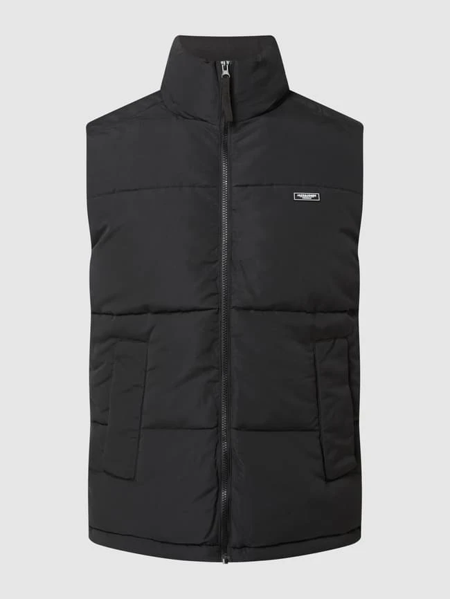 Jack & Jones Steppweste Mit Stehkragen Modell 'Benny' - Schwarz 2 Jack & Jones Steppweste Mit Stehkragen Modell 'Benny' - Schwarz – Bild 2