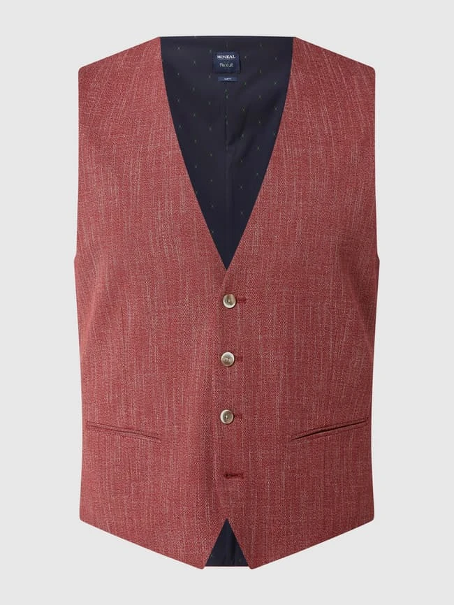 MCNEAL Weste Mit Paspeltaschen Modell 'Emil' - Hellrot 2 MCNEAL Weste Mit Paspeltaschen Modell 'Emil' - Hellrot – Bild 2