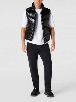 REVIEW Steppweste Mit Stehkragen - Schwarz