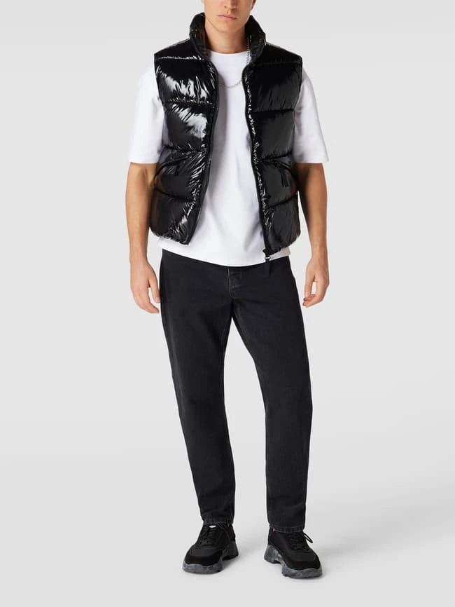 REVIEW Steppweste Mit Stehkragen - Schwarz 1 REVIEW Steppweste Mit Stehkragen - Schwarz