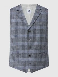 Atelier Torino Weste Mit Schurwoll-Anteil Modell 'Orazio' - Marineblau