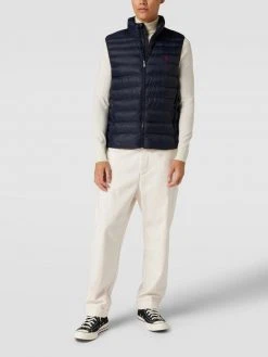 Polo Ralph Lauren Steppweste Mit Label-Stitching Modell 'TERRA' - Marineblau