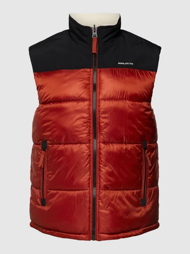 MCNEAL Wendeweste Mit Label-Print - Rostrot 2 MCNEAL Wendeweste Mit Label-Print - Rostrot – Bild 2