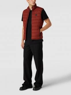 Marc O'Polo Steppweste Mit Logo-Patch - Dunkel Orange