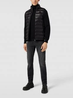 Tommy Hilfiger Shop 49 Blauer Usa Weste Mit Label-Details - Schwarz