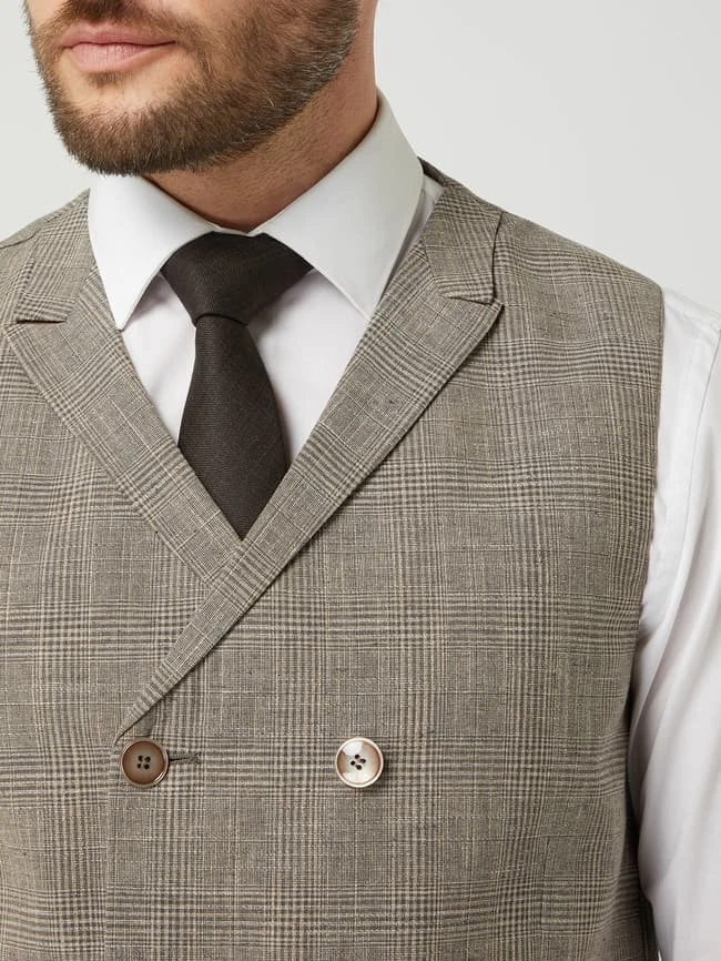 Atelier Torino Weste Mit Leinen-Anteil Modell 'Anno' - Beige 3 Atelier Torino Weste Mit Leinen-Anteil Modell 'Anno' - Beige – Bild 3