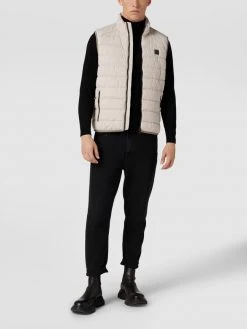 Marc O'Polo Regular Fit Steppweste Mit Label-Patch - Offwhite