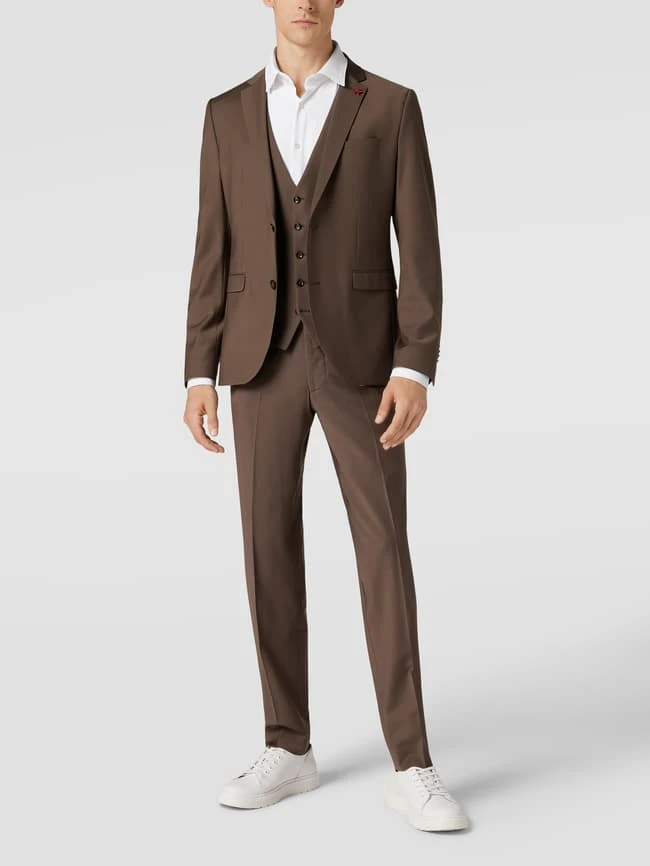 Cinque Weste Mit Paspeltaschen Modell 'Monopoli' - Hellbraun 1 Cinque Weste Mit Paspeltaschen Modell 'Monopoli' - Hellbraun