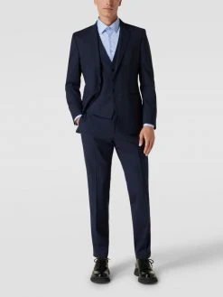 BOSS Weste Mit Paspeltaschen Modell 'Huge Vest' - Blau