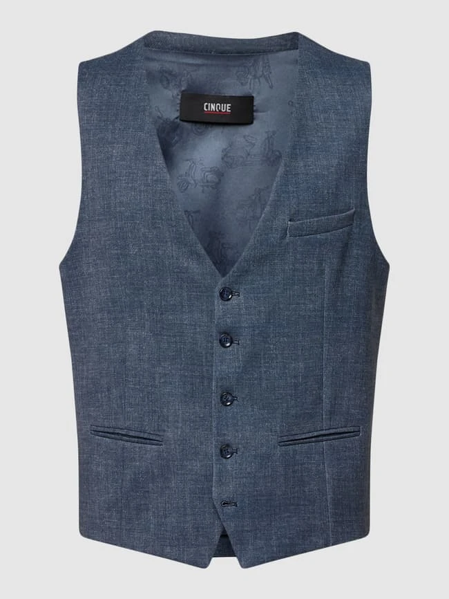 Cinque Weste Mit V-Ausschnitt Modell 'CiVitra' - Jeans 1 Cinque Weste Mit V-Ausschnitt Modell 'CiVitra' - Jeans