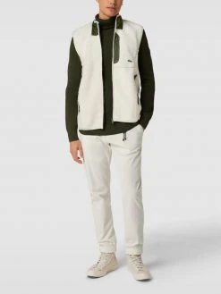 Lacoste Weste Mit Teddyfell Modell 'BLOUSON' - Offwhite
