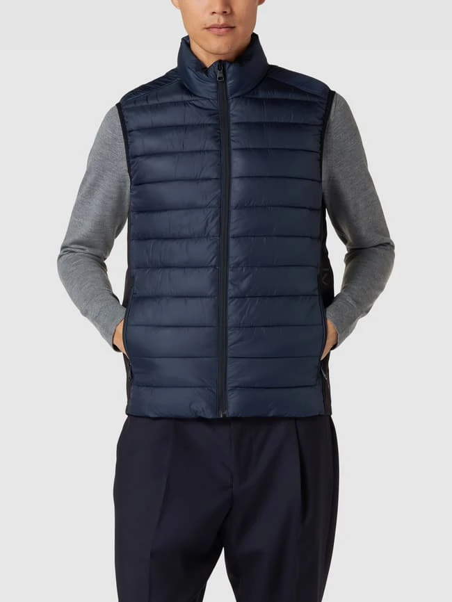 CK Calvin Klein Steppweste Mit Reißverschlusstaschen - Marineblau 4 CK Calvin Klein Steppweste Mit Reißverschlusstaschen - Marineblau – Bild 4