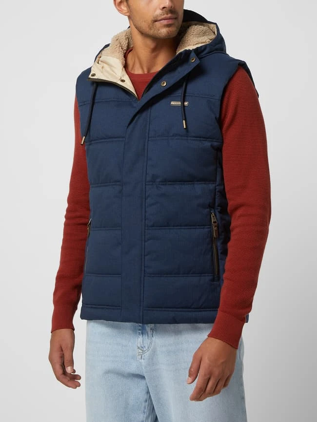 Ragwear Steppweste Mit Kapuze Modell 'Seto' - Wasserdicht - Dunkelblau Meliert 4 Ragwear Steppweste Mit Kapuze Modell 'Seto' - Wasserdicht - Dunkelblau Meliert – Bild 4