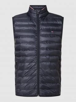 Tommy Hilfiger Steppweste Mit Stehkragen - Wasserabweisend - Marineblau