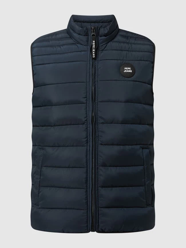Pepe Jeans Steppweste Mit Stehkragen Modell 'Jack' - Dunkelblau 2 Pepe Jeans Steppweste Mit Stehkragen Modell 'Jack' - Dunkelblau – Bild 2