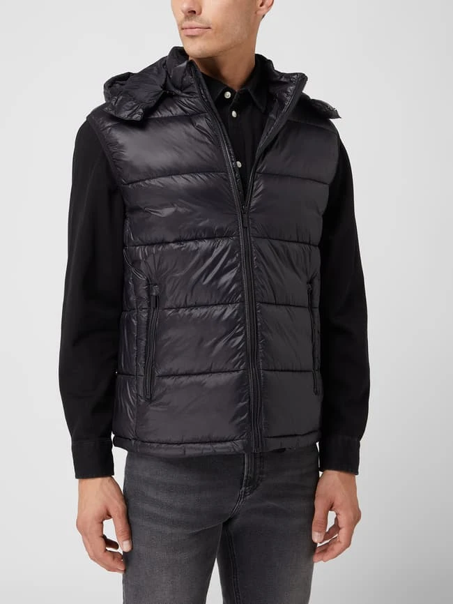 Karl Lagerfeld Steppweste Mit Abnehmbarer Kapuze - Schwarz 4 Karl Lagerfeld Steppweste Mit Abnehmbarer Kapuze - Schwarz – Bild 4