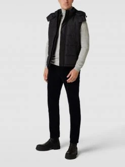 S.Oliver RED LABEL Weste Mit Label-Patch - Schwarz