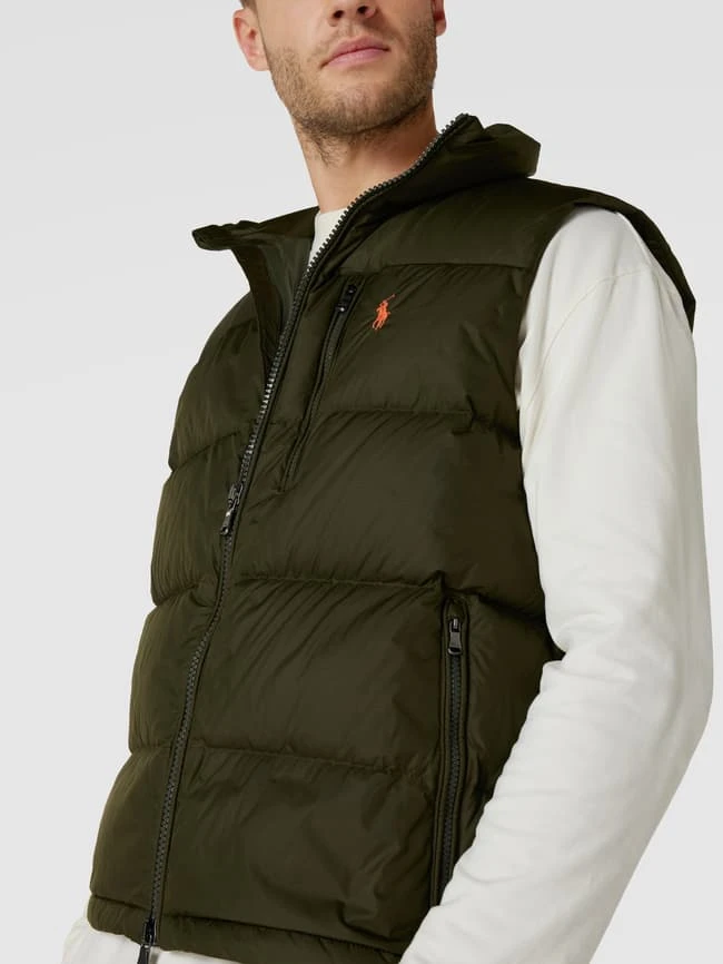 Polo Ralph Lauren Daunenweste Mit Stehkragen - Olivgrün 3 Polo Ralph Lauren Daunenweste Mit Stehkragen - Olivgrün – Bild 3
