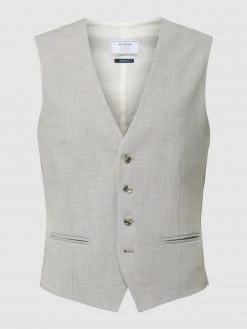 MCNEAL Weste Mit Paspeltaschen - Hellgrau