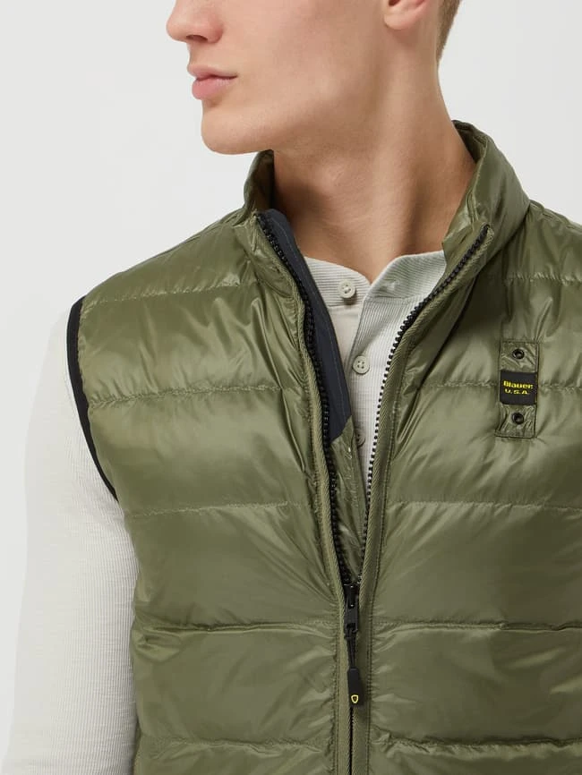 Blauer Usa Daunenweste In Stepp-Optik - Olivgrün 3 Blauer Usa Daunenweste In Stepp-Optik - Olivgrün – Bild 3