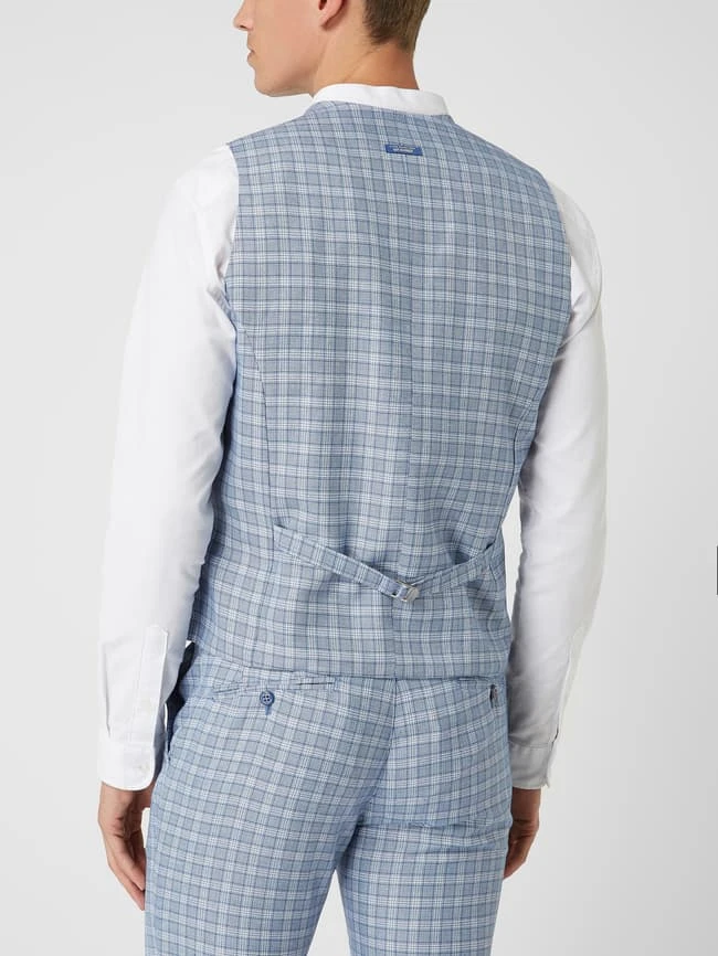 A Fish Named Fred Weste Mit Karomuster - Blau 5 A Fish Named Fred Weste Mit Karomuster - Blau – Bild 5