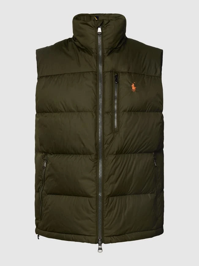 Polo Ralph Lauren Daunenweste Mit Stehkragen - Olivgrün 2 Polo Ralph Lauren Daunenweste Mit Stehkragen - Olivgrün – Bild 2