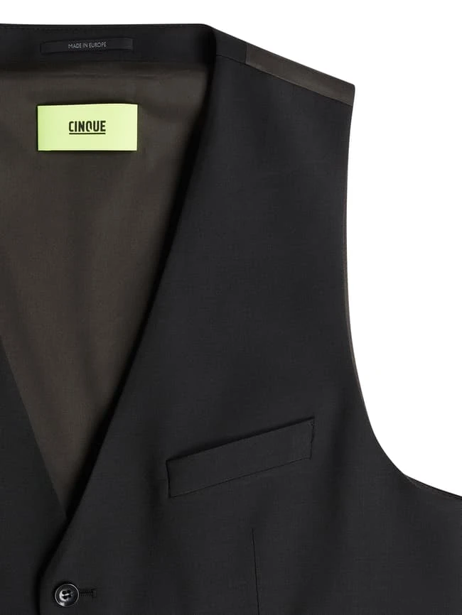 Cinque Weste Mit Schurwoll-Anteil Modell 'Cicastello' - Schwarz 2 Cinque Weste Mit Schurwoll-Anteil Modell 'Cicastello' - Schwarz – Bild 2