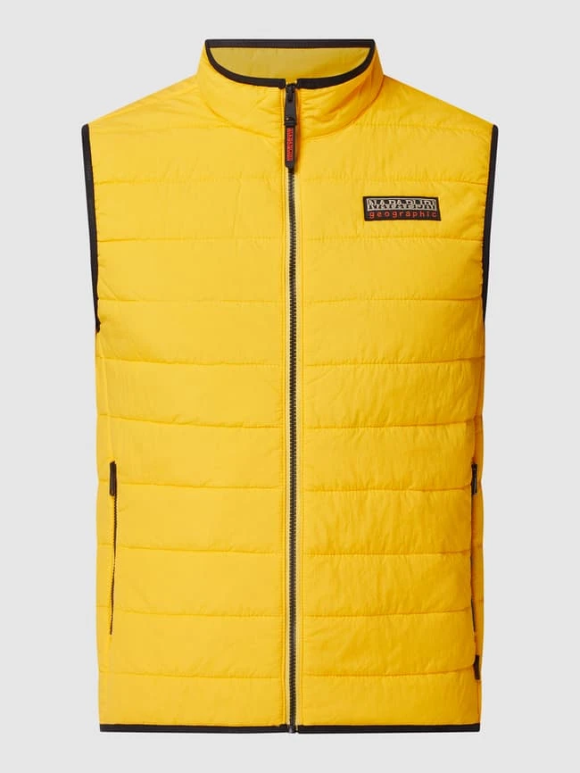 Napapijri Regular Fit Steppweste Mit Reißverschlusstaschen Modell 'Muniz' - Gelb 2 Napapijri Regular Fit Steppweste Mit Reißverschlusstaschen Modell 'Muniz' - Gelb – Bild 2