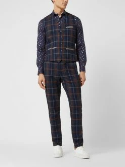 A Fish Named Fred Weste Mit Karomuster - Blau