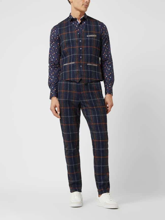 A Fish Named Fred Weste Mit Karomuster - Blau 1 A Fish Named Fred Weste Mit Karomuster - Blau