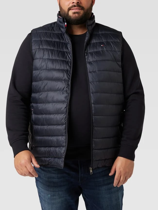 Tommy Hilfiger Big & Tall PLUS SIZE Steppweste Mit Label-Stitching - Marineblau 4 Tommy Hilfiger Big & Tall PLUS SIZE Steppweste Mit Label-Stitching - Marineblau – Bild 4