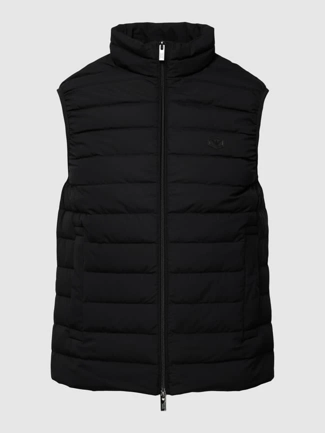 Emporio Armani Daunenweste Mit Logo-Patch Modell 'Basic Zip' - Schwarz 2 Emporio Armani Daunenweste Mit Logo-Patch Modell 'Basic Zip' - Schwarz – Bild 2